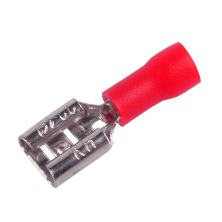 Konektor F-1-P żeński izolowany czerwony KF43 Konektor F-1-P żeński izolowany czerwony KF43