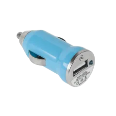 Ładowarka samochodowa M-Life USB 1000 mA niebieska
