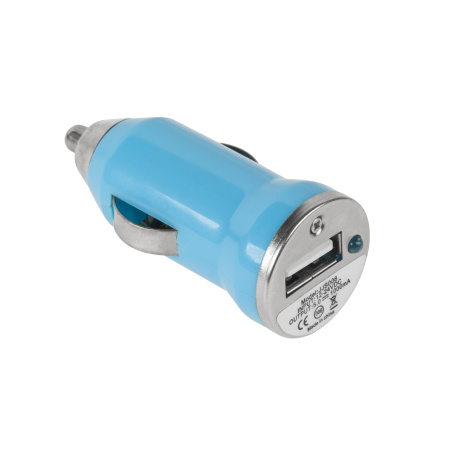 Ładowarka samochodowa M-Life USB 1000 mA niebieska