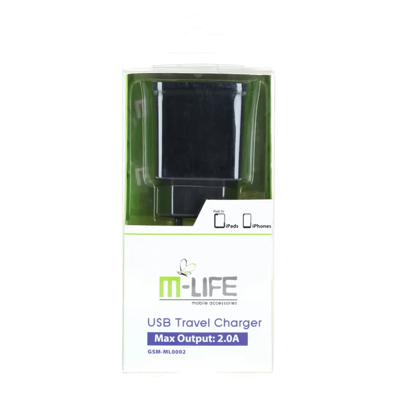 Ładowarka sieciowa M-Life USB 2000 mA Ładowarka sieciowa M-Life USB 2000 mA