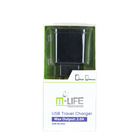 Ładowarka sieciowa M-Life USB 2000 mA