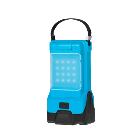 Lampa kempingowa z ładowarką sieciową i samochodową