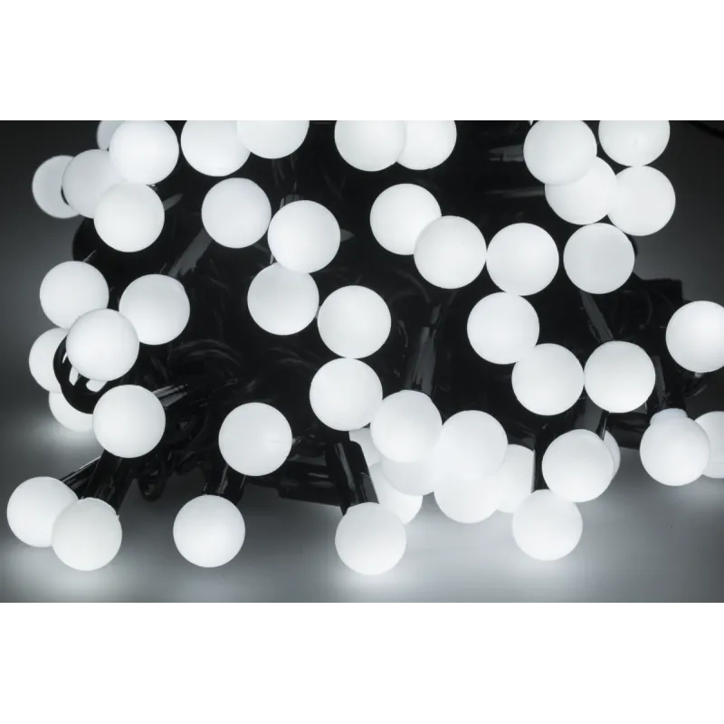 Lampki choinkowe LED z wyborem trybu świecenia- zimne białe- 10m Lampki choinkowe LED z wyborem trybu świecenia- zimne białe- 10m