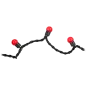 Lampki choinkowe LED, kolor czerwony (10m) Lampki choinkowe LED, kolor czerwony (10m)
