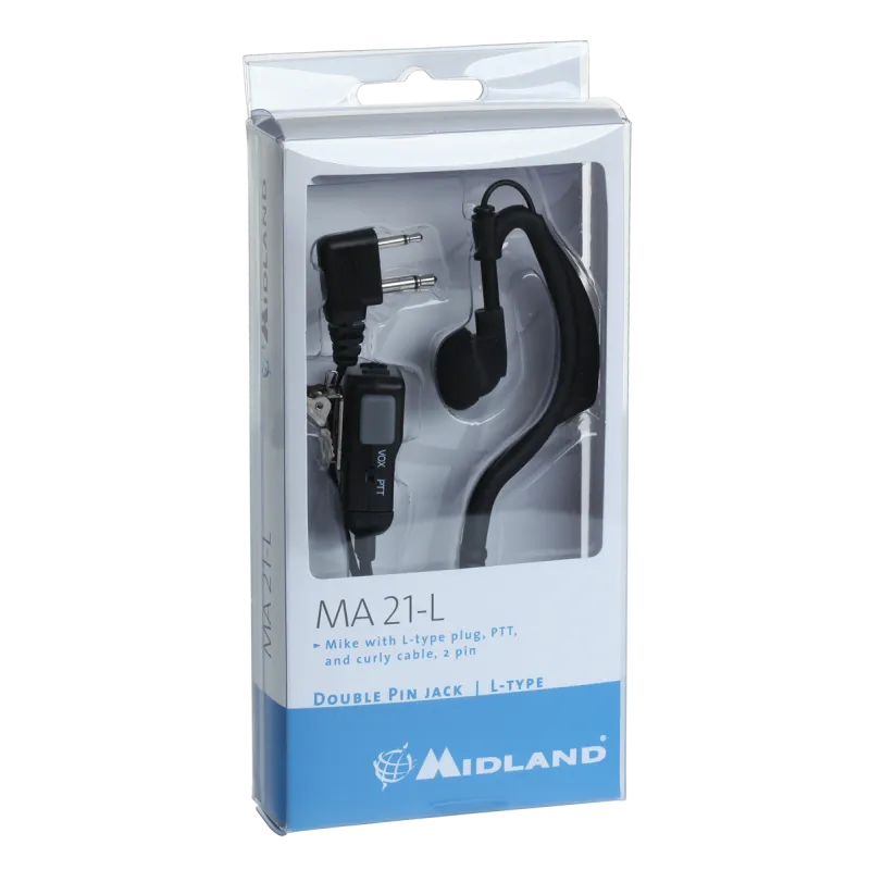 Mikrofonosłuchawka MA21-L PTT/VOX Midland Mikrofonosłuchawka MA21-L PTT/VOX Midland