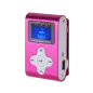 Odtwarzacz MP3 z wyświetlaczem Quer (różowy)