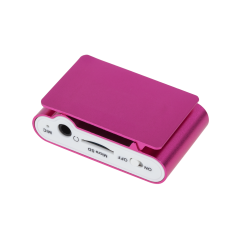 Odtwarzacz MP3 z wyświetlaczem Quer (różowy)