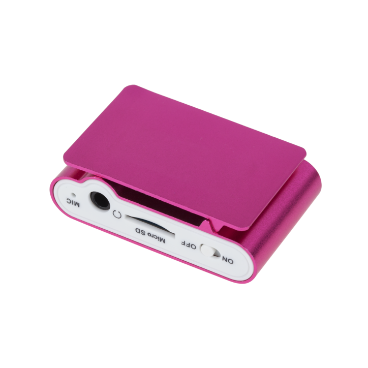 Odtwarzacz MP3 z wyświetlaczem Quer (różowy)