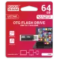 Pendrive Goodram USB 3.0 + microUSB 64GB OTG czarny Pendrive Goodram USB 3.0 + microUSB 64GB OTG czarny