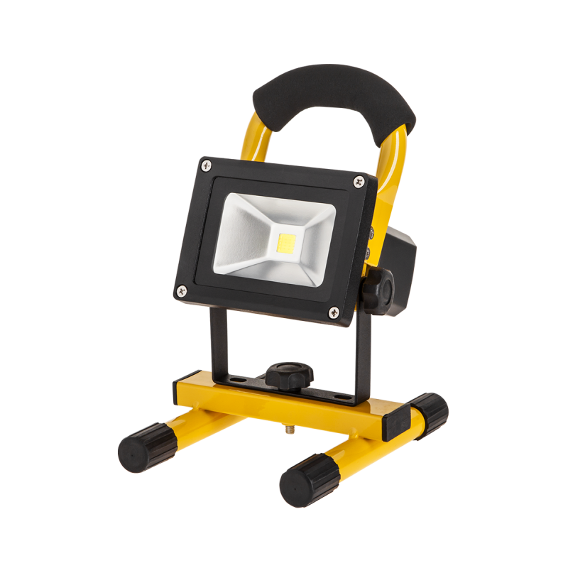 Reflektor przenośny LED 10W z ładowarką sieciową i samochodową