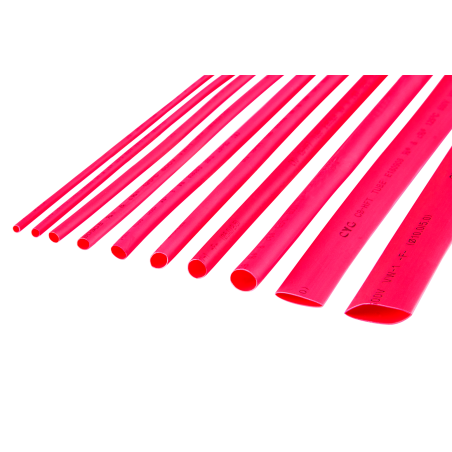 Rurki termokurczliwe 1,5 mm-1m czerwone