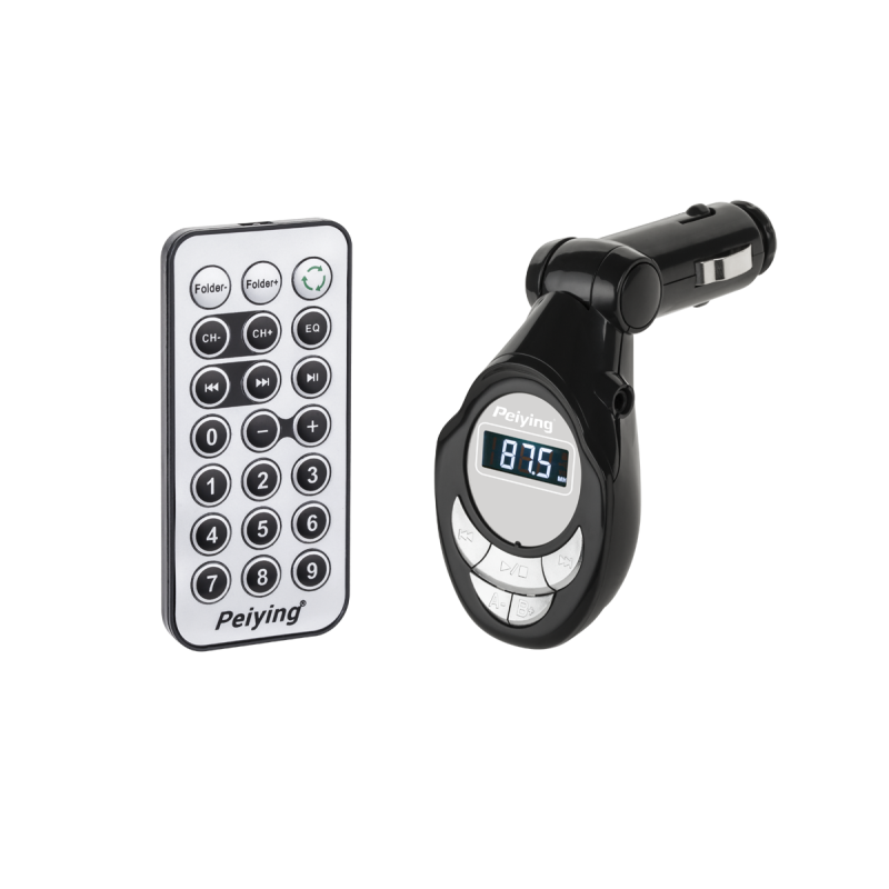 Samochodowy transmiter FM (pilot, karta SD-MMC, USB, JACK)