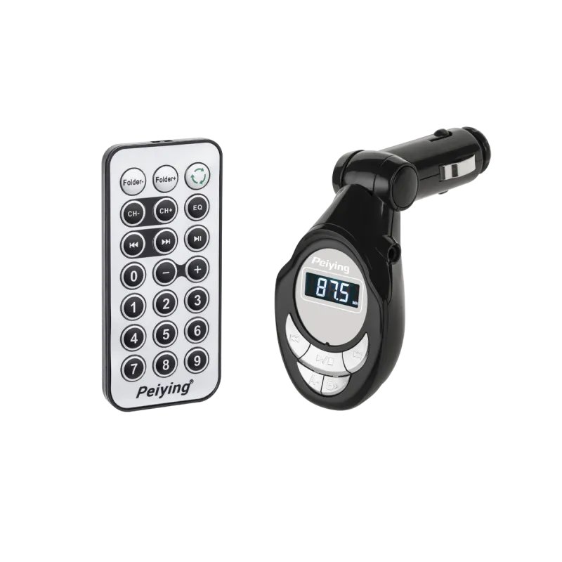 Samochodowy transmiter FM (pilot, karta SD-MMC, USB, JACK) Samochodowy transmiter FM (pilot, karta SD-MMC, USB, JACK)