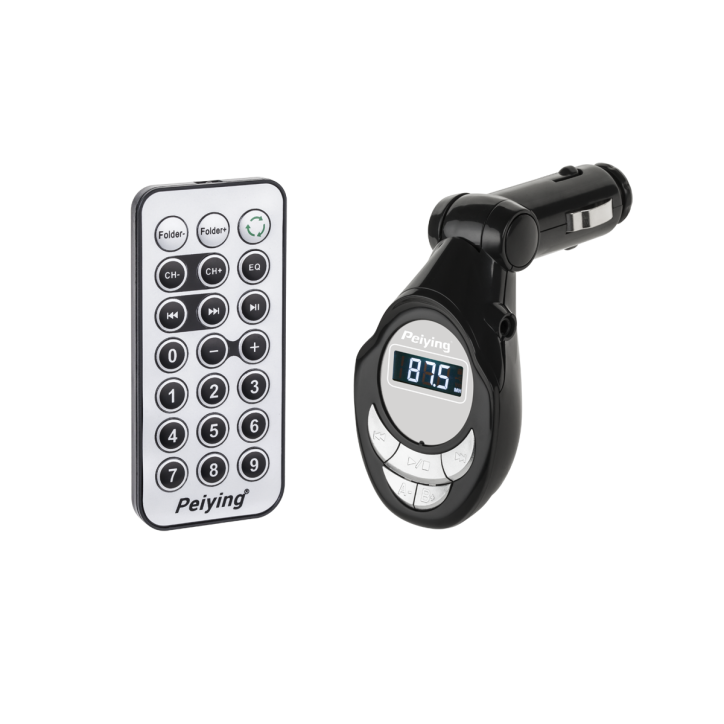 Samochodowy transmiter FM (pilot, karta SD-MMC, USB, JACK)