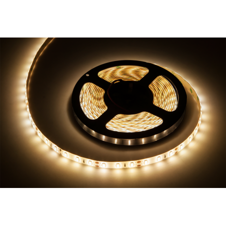 Sznur diodowy 5m Rebel, (300x5630 SMD) ciepły biały, wodoodporny, 12V