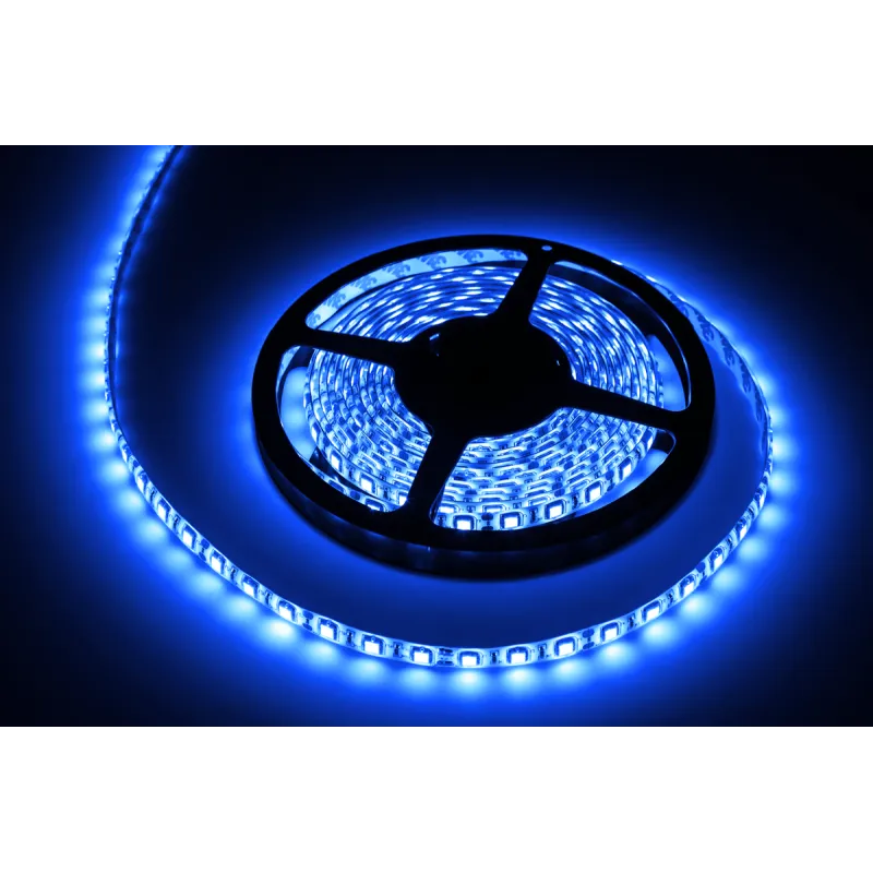 Sznur diodowy 5m, wodoodporny, niebieski (300x5050SMD)- białe PCB