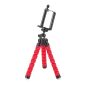 Uchwyt tripod, statyw elastyczny M-LIFE do telefonu / kamery sportowej czerwony