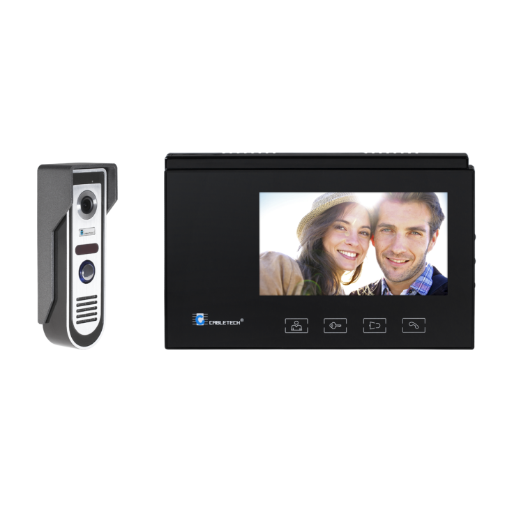 Video-domofon CABLETECH z panelem dotykowym (7 cali- kolorowy) Video-domofon CABLETECH z panelem dotykowym (7 cali- kolorowy)