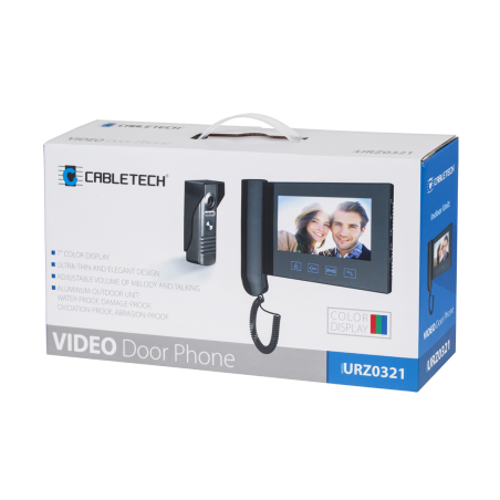 Videodomofon 7 cali ze słuchawką (kolorowy)