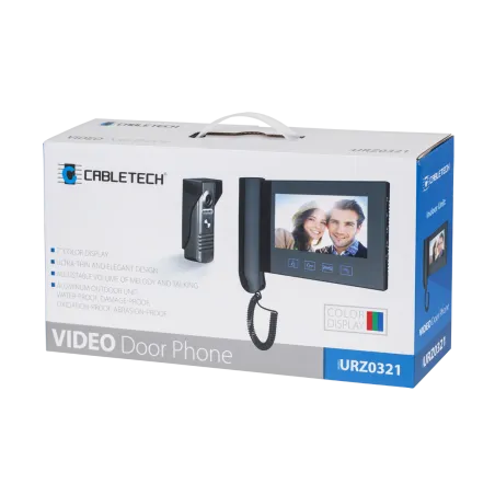 Videodomofon 7 cali ze słuchawką (kolorowy)