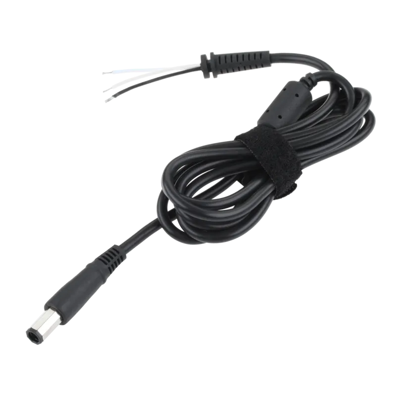 Wtyk 7,4/5,0 (19,5V/4,62A) wielokątny czarny sieciowy z kablem do montażu Quer Wtyk 7,4/5,0 (19,5V/4,62A) wielokątny czarny sieciowy z kablem do montażu Quer