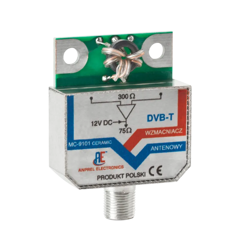 Wzmacniacz antenowy MC-9101/CERAMIC 12-18dB Wzmacniacz antenowy MC-9101/CERAMIC 12-18dB