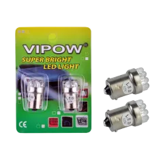 Żarówka samochodowa 12V G18.5 -9LED/1157 biała/blister-2szt