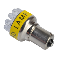 Żarówka samochodowa 12V S25-12LED-1156 żółta