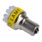 Żarówka samochodowa 12V S25-12LED-1156 żółta