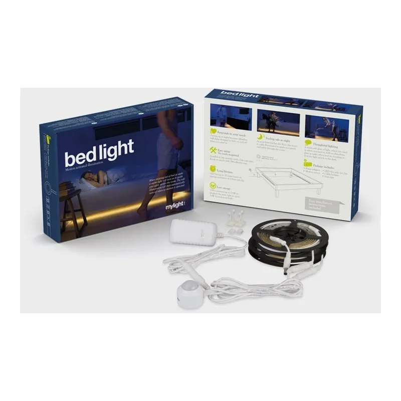 Zestaw do oświetlenia łóżka (taśma LED, zasilacz, detektor ruchu)