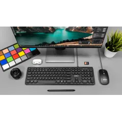 Zestaw klawiatura i mysz przewodowa Rebel WDS200