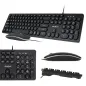Zestaw klawiatura i mysz przewodowa Rebel WDS200 Zestaw klawiatura i mysz przewodowa Rebel WDS200
