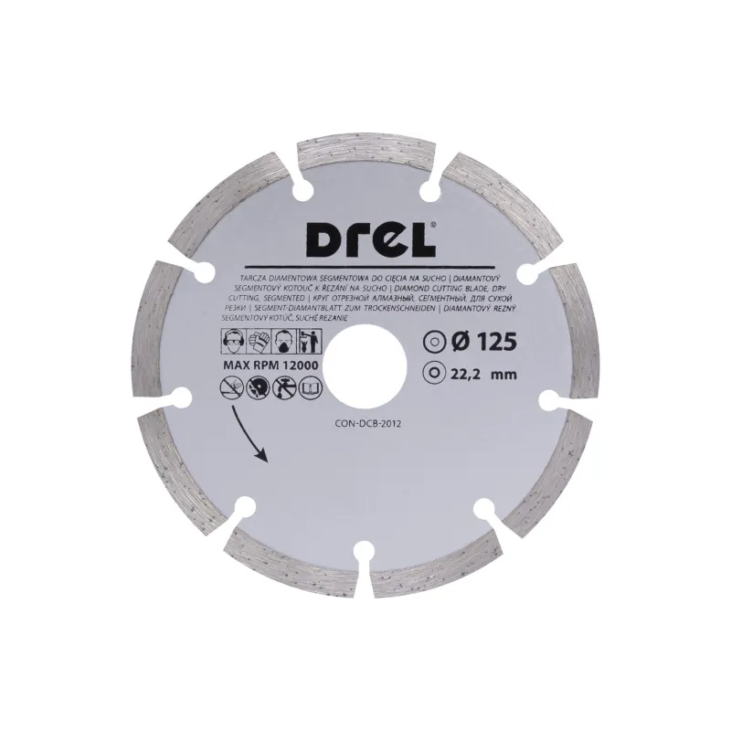 Tarcza diamentowa 125 x 22.2 mm, segmentowa