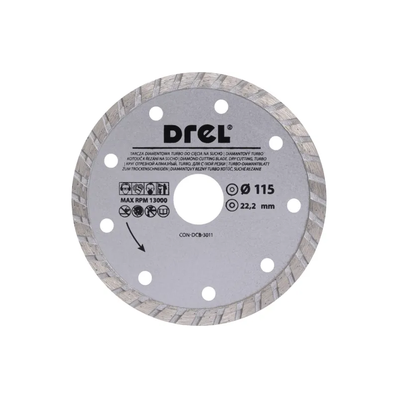 Tarcza diamentowa 115 x 22.2 mm, Turbo