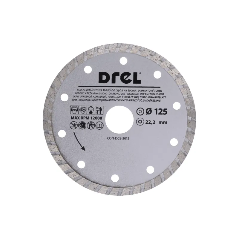 Tarcza diamentowa 125 x 22.2 mm, turbo