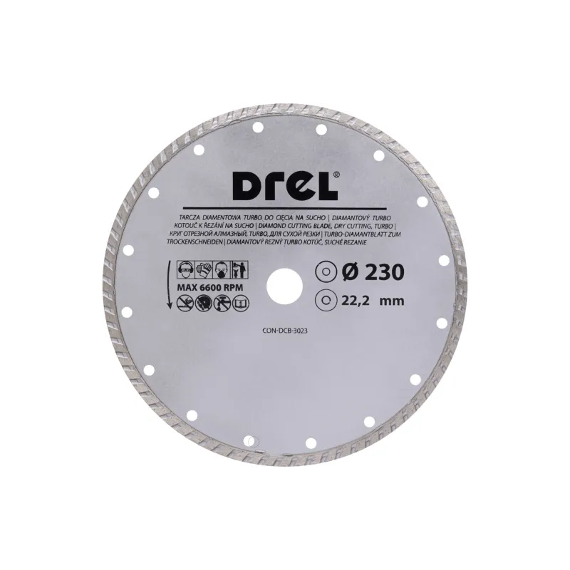 Tarcza diamentowa 230 x 22.2 mm, Turbo