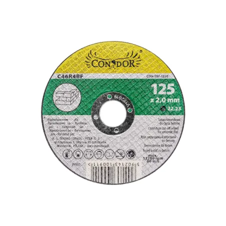 Tarcza korundowa do betonu 125 x 2.0 x 22.2 mm