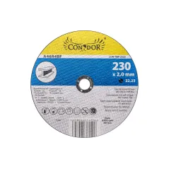 Tarcza korundowa 230 x 2.0 x 22.2 mm, do metalu