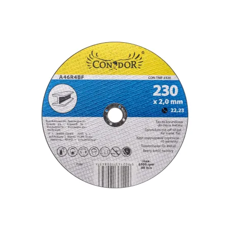 Tarcza korundowa 230 x 2.0 x 22.2 mm, do metalu