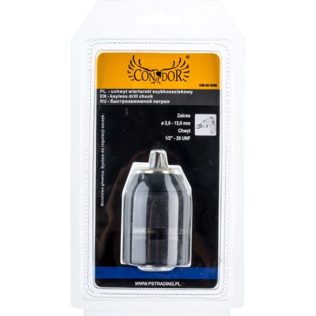 Uchwyt wiertarski szybkozaciskowy 2.0-13.0 mm, mocowanie gwint 1/2'-20UNF