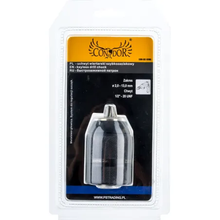 Uchwyt wiertarski szybkozaciskowy 2.0-13.0 mm, mocowanie gwint 1/2'-20UNF