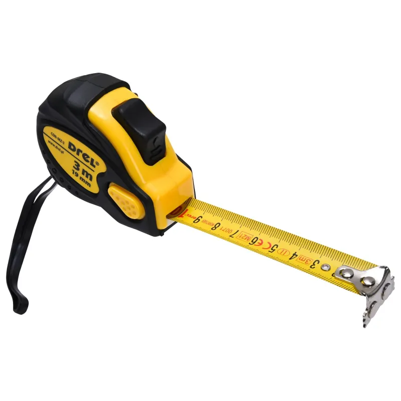 Miara zwijana stalowa 3 m, 19 mm, magnetyczny zaczep