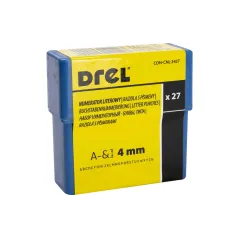 Numeratory literowe 4 mm, 27 szt.