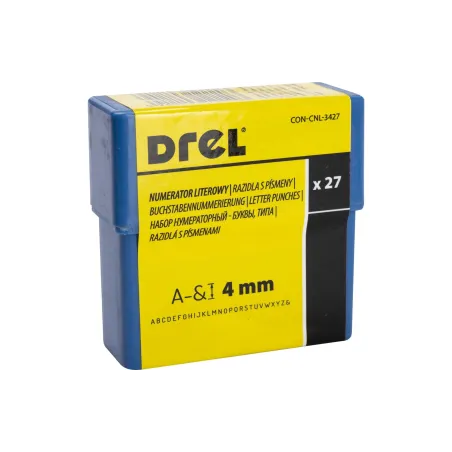 Numeratory literowe 4 mm, 27 szt.