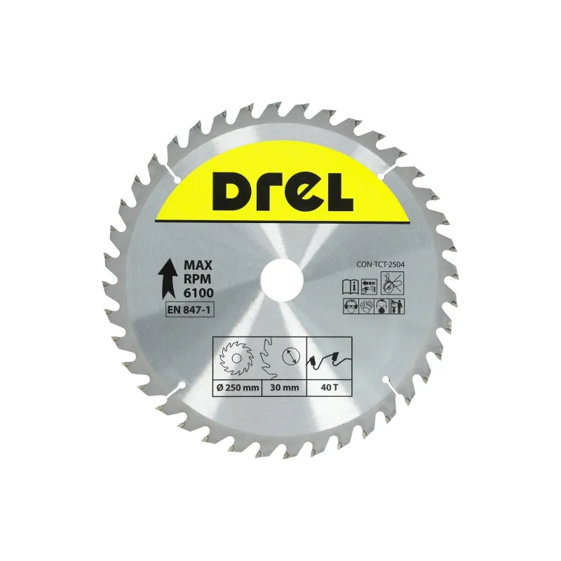 Tarcza do pilarki widiowa 250 x 30 mm, 40T Tarcza do pilarki widiowa 250 x 30 mm, 40T