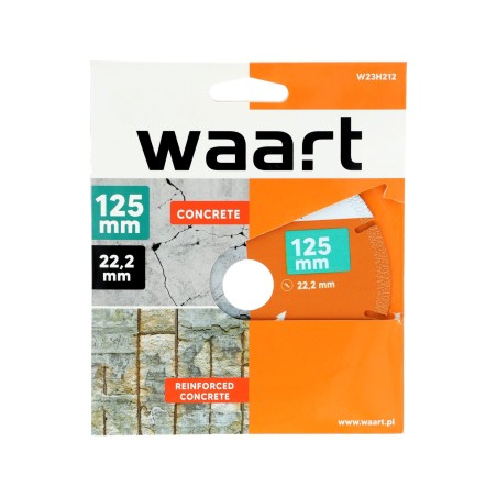 Tarcza z nasypem diamentowym 125 x 22.2 mm, do betonu
