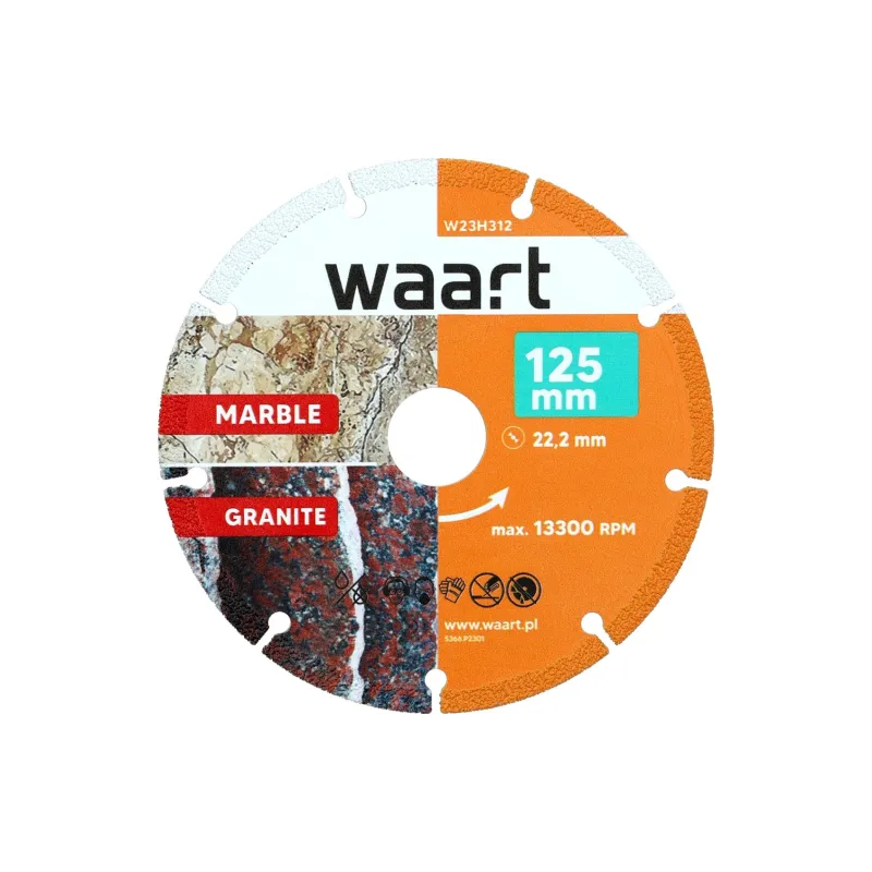 Tarcza z nasypem diamentowym 125 x 22.2 mm, do granitu, marmuru