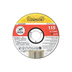 Tarcza korundowa 115 x 1.0 x 22.2 mm, do metalu, Inox