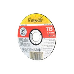 Tarcza korundowa 115 x 1.0 x 22.2 mm, do metalu, Inox