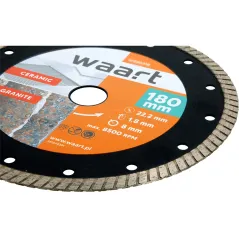 Tarcza diamentowa 180 x 22.2, Turbo